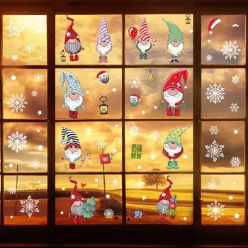 Vianočné Cartoon Nálepky Vianoce Elektrostatické Nálepky Dvere Nálepky Na Stenu Šťastné A Veselé Vianoce, Výzdoba Pre Home 2020 Šťastný Nový Rok