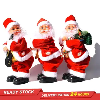Vianočné darčeky trasie hip hudba Santa Claus elektrické hračky, Vianočné ozdoby starších bábika darčeky dovolenka dovolenka deti hračky
