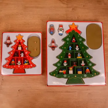Vianočné Drevené Dekorácie na Vianočný Stromček Tvorivej Scény Rozloženie t Dekorácie Troch-dimenzionální Červená Vianočné Tabuľka Desktop Dekorácie