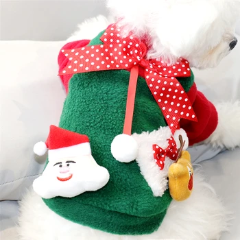 Vianočné oblečenie Nový Rok teplé oblečenie pre psy, Teddy Bišonika Pomeranian Bradáči, VIP Yorkshire Teriéra, mačky, pet oblečenie
