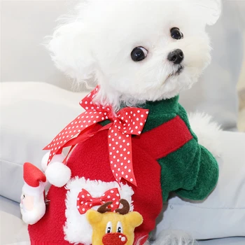 Vianočné oblečenie Nový Rok teplé oblečenie pre psy, Teddy Bišonika Pomeranian Bradáči, VIP Yorkshire Teriéra, mačky, pet oblečenie