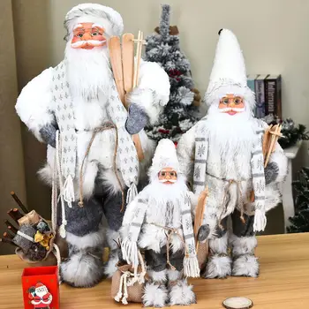 Vianočné Ozdoby 2021 Nový Rok je Dar Santa Claus Bábika Domov Ozdoby na detské Hračky Darčeky 30/45/60 Cm