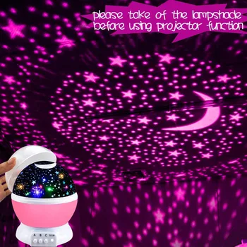Vianočný Darček-LED Nočné Svetlo Projektora Hviezdy, Mesiac, Obloha Otáča Spánku Romantický LED USB Projekčné Lampa Pre deti detský Spálne