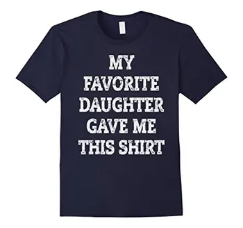 Vianočný Darček pre Otecka Z Dcéra Otca Dar Tee Nové Módne Pohode Bežné Tričká Značky T-Shirt Mužov 2018 Móda