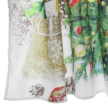 Vianočný Sneh Strom Digitálne Maľovanie Sprchový Záves Vodotesný, Odolný proti Plesniam Textílie 180 x 180 cm