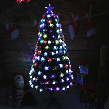 Vianočný stromček 1.2-3M optický LED Farba Mení Tradičné Umelé Zelená Flash Vianoce, stromček, darčeky, Vianočné dekorácie