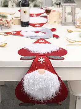 Vianočný Stôl Runner Dekoratívne švédsky Trpaslíci Stôl Runner pre Použitie ako Tácky Prestieranie alebo Vrchol