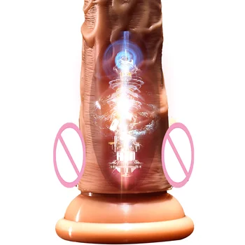 Vibračné Dildo S 360° Rotáciou-Adorime 178mm 10 Výkonné Vibrácie Dobiť Realistické prísavky Sexuálne Hračky Pre Ženy