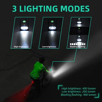 VICTGOAL Svetlo na Bicykel USB Nabíjateľné Bicyklov Svetla Nastavenie Nepremokavé Cyklistické Predné & Zadné Lampy Reflektor LED Baterka Na Bicykli