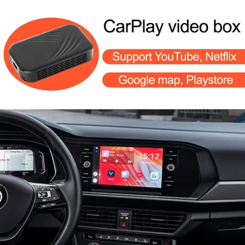 Video Box,pre Autá s Apple CarPlay,pre Mercedes Benz Audi VW Porsche Toyota, Honda Hyundai Kia Ford Mazda Nissan Honda, Peugeot