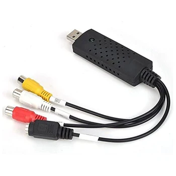Video Tuner Box Grabber Kompatibilné s USB 2.0 Zachytiť Kartu, 1 Kanál VIDEO VHS TELEVÍZOR DVD Converter Video Audio Adaptér