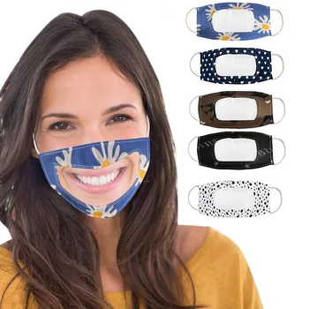 Viditeľné Masku Na Tvár Pre Ženy, Mužov Transparentné Pery Ochrana Očí Štít Kryt Umývateľný Úst Masky Mascarilla Reutilizable Masque