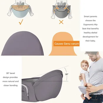 Viedouce ergonomické čelom hip sedadlo baby carrier pás stolice baby doll hipseat predný držiak batoľa detská doska dopravcu