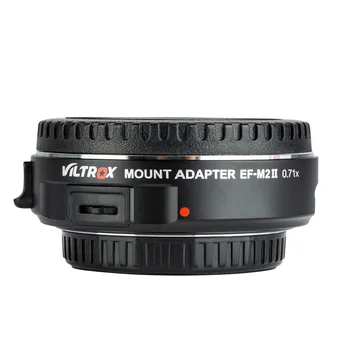 Viltrox EF-M2II AF Auto-focus EXIF 0.71 X Znížiť Rýchlosť Booster Adaptér Objektívu Turbo pre Canon EF objektív M43 Fotoaparát GH4 GH5 GF6 GF1
