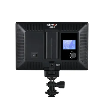 Viltrox L116T LCD Displej Bi-Color & Stmievateľné Slim DSLR Video LED Svetlo + Batéria + Nabíjačka pre Canon, Nikon Fotoaparát DV Videokamera