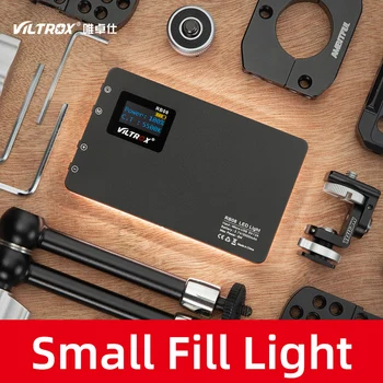 Viltrox RB08 Bi-color 2500K-8500K Mini Video LED Svetlo Prenosné Vyplniť Svetla vstavaná Batéria pre Kamery Telefónu Streľba Štúdio