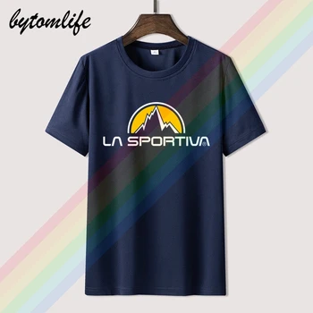 Vintage La Sportiva T Shirt pánske Letné Čierne Bavlna Krátke Rukávy Populárne Normálne Tee Košele, Topy Tee Unisex Vytlačiť Kus