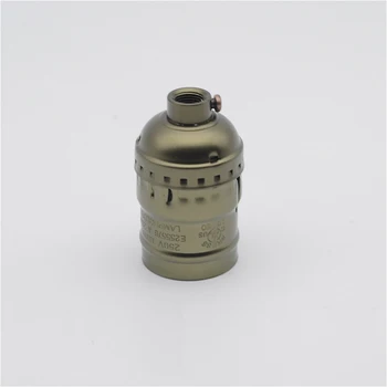 Vintage objímky s gombík prepínač/Pull-reťazec, Prepínač Svetiel Prívesok E27/E26 Zásuvky UL/110V/220V Base Osvetlenie príslušenstvo