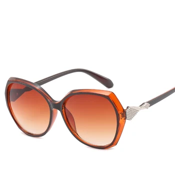 Vintage Veľké Rámom slnečné Okuliare Ženy Značky Dizajnér Gradient Objektív Jazdy Slnečné okuliare UV400 Oculos De Sol Feminino