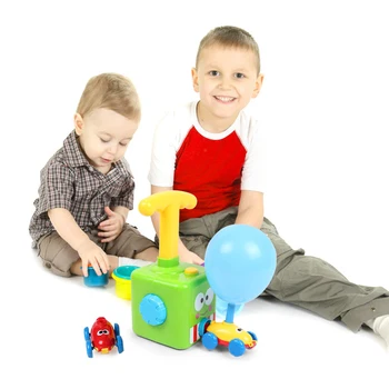 (VIP Link) Vzdelávania, Vedy Moc Balón Auto Montessori hračky Experiment Hračka Inerciálnych Spustenie Veža Autá, Hračky pre Deti Darček