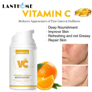 Vitamín C Bielenie Krém Odstrániť Pehaveniu Tmavé Škvrny Zosvetlenie Pokožky Malátnosť Anti-Oxidačné Odstrániť Vrásky Hydratačný Denný Krém
