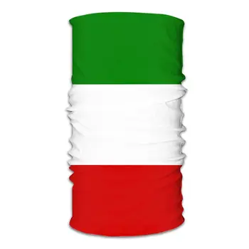 Vlajky Talianska Šatku Polovicu Tváre Masku Muži Ženy Halloween Trubice Šatku Rúrkové Bandanas Multi-funkčné hlavový most Turistika Cykloturistika