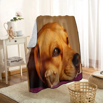 Vlastné Roztomilý Beagle Psom Hodiť Deka Osobné Prikrývky Na Gauč/Posteľ/Auto Prenosný 3D Deka Pre Dieťa bytového Textilu