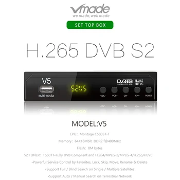 Vmade Full HD 1080P DVB-S2 s Vysokým Rozlíšením, Digitálne DVB S2 Satelitný Prijímač Receptor, Podpora USB WIFI,Youtube