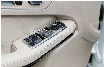 Vnútorné Dvere Opierkou Okno Spínač Kryt Výbava 5 ks Pre Benz CLA C117 X117 W117 Roky 2013-2018 Auto príslušenstvo interiéru Auto dekorácie