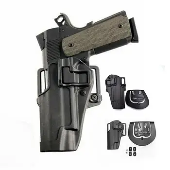 Vojenská Taktická Výstroj Colt 1911 Zbraň Prípade Pravou Rukou Pás Puzdro Pištole Pás Pádlo Závesu Airsoft Lov Vybavenie