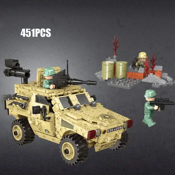 Vojenské battlefield Francúzsko VBL obrnené vozidlo batisbricks stavebným ww2 Eagle Armády údaje zbrane tehly hračky pre chlapcov