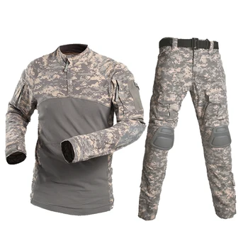 Vojenskú Uniformu Kamufláž Taktické Flog Vyhovuje Muži Ženy Bojové Súpravy S Knee Pad CS Polície Zariadenia BF218