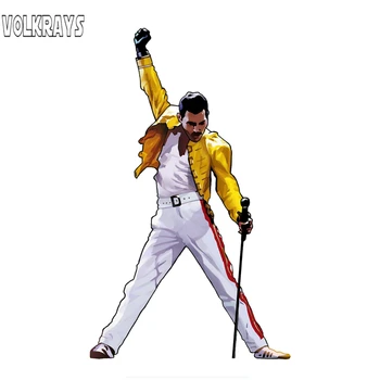 Volkrays Farebné Auto Nálepky Freddie Mercury Vinyl Odtlačkový Auto, Okno, Stenu, Nálepky Bohemian Rhapsody Kráľovná,18 cm*12 cm