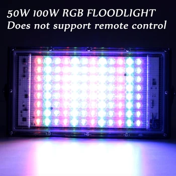Vonkajšie Osvetlenie LED Svetlomet Pozornosti RGB 50W 100W AC 220V Vodeodolné IP65 Reflektor vám dáva oheň LED Flood Svetlo Projektora
