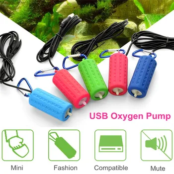 Vonkajšie Rybárske Mini USB Kyslíka, Vzduchu, Čerpadlo S Príslušenstvom Trubice Vypnúť Šetrenie Energie Dodávky akvárium Príslušenstvo usb vodné čerpadlo