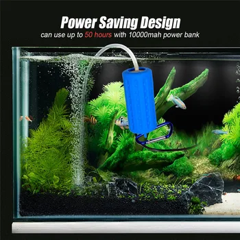 Vonkajšie Rybárske Mini USB Kyslíka, Vzduchu, Čerpadlo S Príslušenstvom Trubice Vypnúť Šetrenie Energie Dodávky akvárium Príslušenstvo usb vodné čerpadlo
