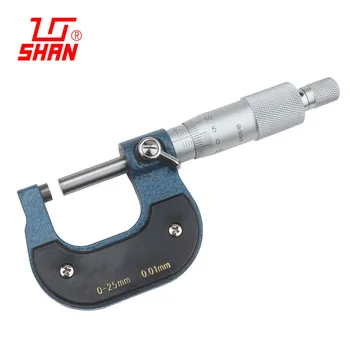 Vonkajší priemer mikrometer 0-25 50, 75 a 100 mm s vysokou presnosťou 0.001 špirála mikrometer nástroj strmeň cm