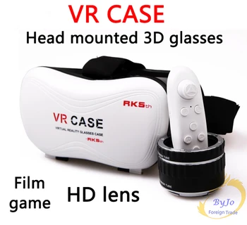 VR-BOX VR prípade Gamepad 3D virtuálnej reality okuliare mobile home theater VR Okuliare Google Kartón VR box