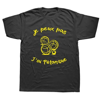 Vtipné francúzsky Petanque hrče nad T Shirt Mužov O Krk Bavlna T-shirts Mans Camisetas Darček Vlastné Narodeniny Oblečenie