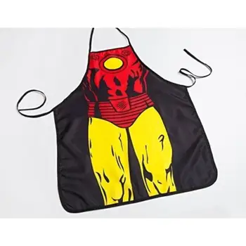 Vtipné Ironman kuchynské zástery v polyester 73x59 cm zástera pre BBQs a strany s priateľmi
