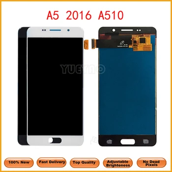 Vysokej Kvality Pre Samsung Galaxy A5 2016 A510 A510F A510M A510FD LCD Displej Pre Samsung Galaxy A5 LCD Dotykový Displej Snímač Panel