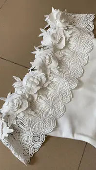 Vysoko Kvalitné Biele Lomka Krku Čipky Rayon Obväz Elegantné Šaty Koktail Party Šaty