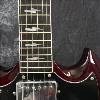 Vysoko kvalitné burgundské elektrické gitary, kvalitné, v zásob