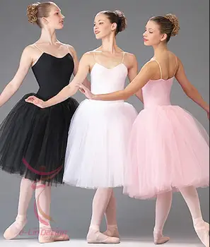 Vysoko kvalitné Dlhé Dospelých Detí Balet Tutu Šaty Strany Praxe, Sukne, Šaty, Módne Tanečné Kostýmy