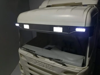 Vysoko Kvalitné Kovové Vpredu Slnečná Clona LED Svetlá Tamiya 1/14 Scania R620 56323 R730 R470