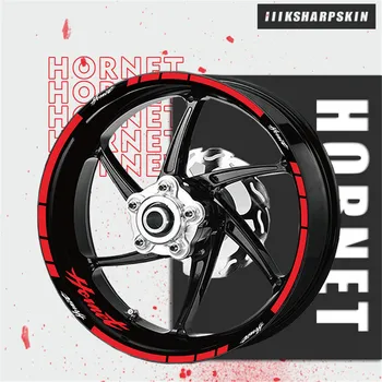 Vysoko kvalitné motocyklové nálepky kolesa módne film pneumatiky dekorácie-nálepky na Honda Hornet