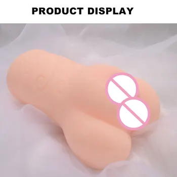 Vysoko Kvalitné Silikónové 3D Real Umelé Vaginálny Sex Telo Mens Masturbator Hračky Ústne Mačička Análny pre Mužov Piestové Masturbácia
