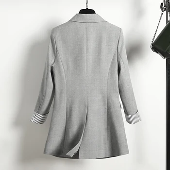 Vysoko kvalitný biznis oblečenie žien oblek nohavice dvoch-dielny Temperament Dlhý Rukáv Koberčeky Ladies Bunda Bežné nohavice office suit
