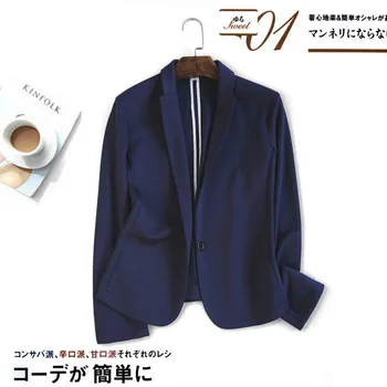 Vysoko Kvalitný Tenký Úplet Malé Oblek Pre Ženy 2020 NOVÝ Japonský Malé Vyhovovali Šedá/Čierna/Námornícka Modrá Bunda Krátke dámske Oblečenie K799