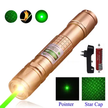 Vysoko Výkonné Laserové Ukazovátko Lov Zelená Lazer Taktické Laserový Zameriavač Pero Pálenie Laserpen Silný Laserpointer Baterka